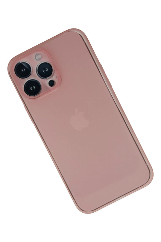 iPhone 13 Pro Max PP Ultra İnce Kapak Kılıf - Pembe 2