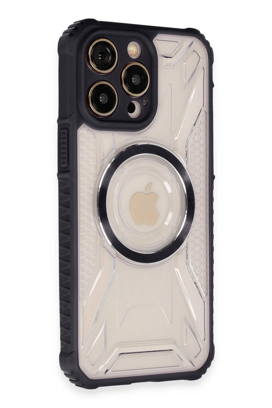iPhone 13 Pro Max Prag Magneticsafe Kapak Kılıf - Siyah 2