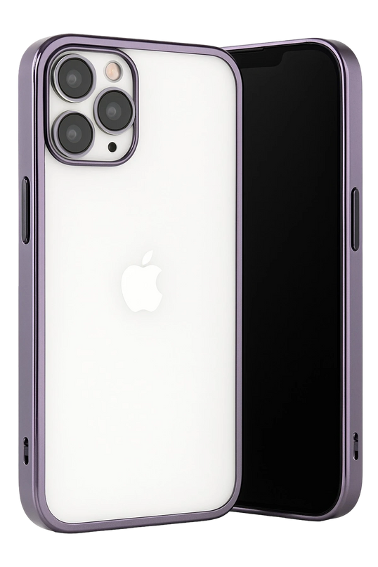 iPhone 13 Pro Max Razer Lensli Silikon Kılıf - Mor