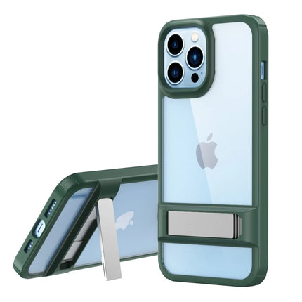 iPhone 13 Pro Max Rolet Stand Kapak Kılıf - Yeşil