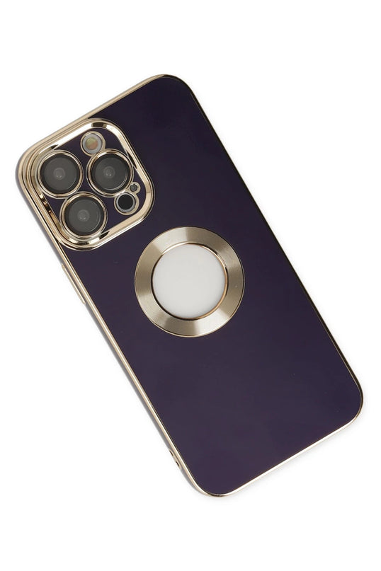 iPhone 13 Pro Max Store Silikon Kılıf - Derin Mor 3