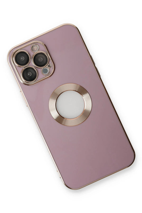 iPhone 13 Pro Max Store Silikon Kılıf - Mor 3