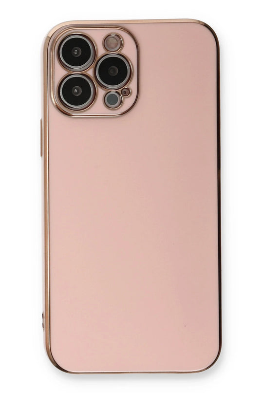 iPhone 13 Pro Max Volet Silikon Kılıf - Pembe 2