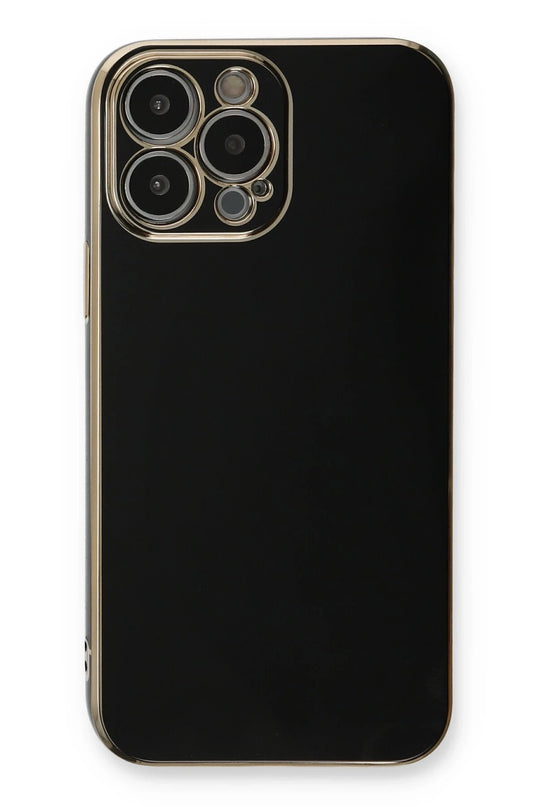 iPhone 13 Pro Max Volet Silikon Kılıf - Siyah 2