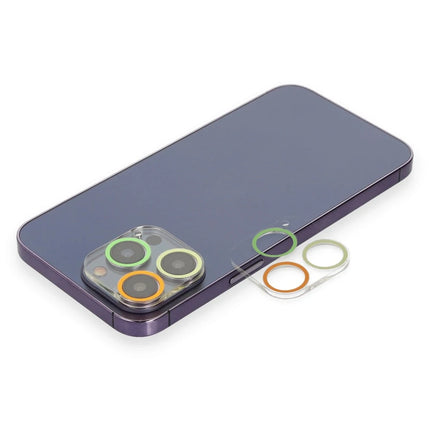 iPhone 13 Pro Max Renkli Kamera Lens Koruma Cam - Sarı