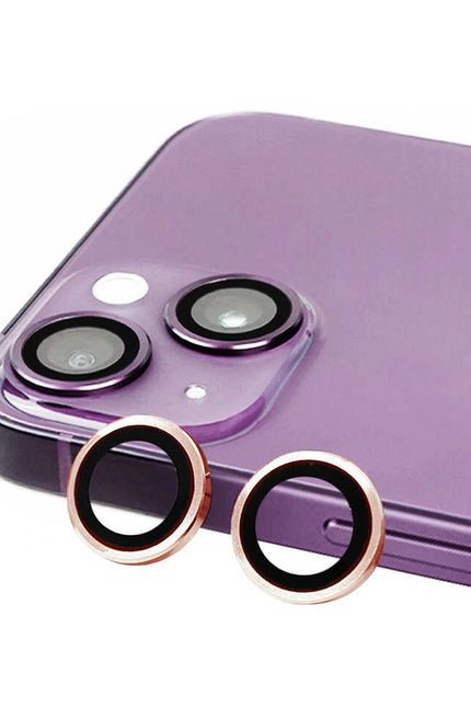 iPhone 13 Raze Metal Kamera Lens - Pembe