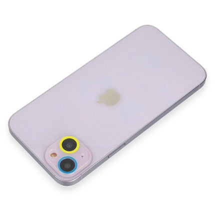 iPhone 13 Renkli Kamera Lens Koruma Cam - Sarı 2 2