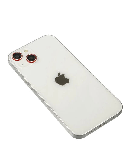 iPhone 14 Diamond Kamera Lens - Kırmızı