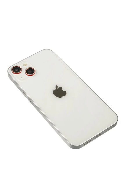 iPhone 14 Diamond Kamera Lens - Kırmızı