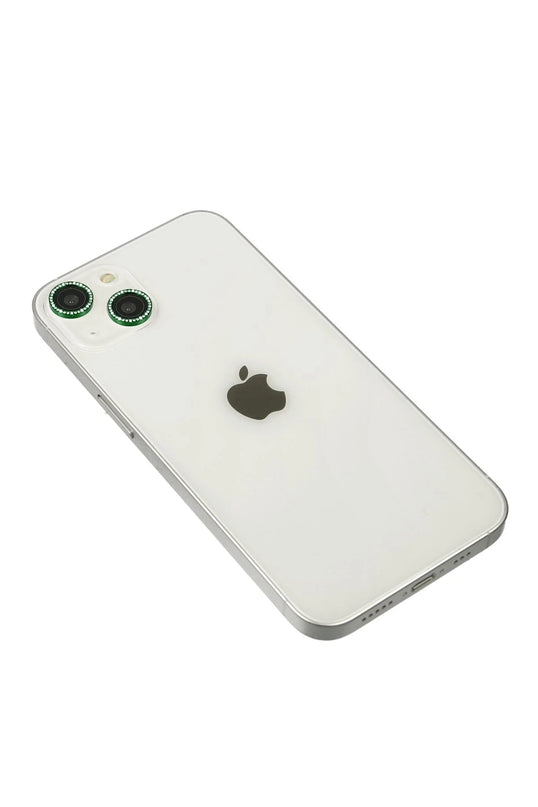 iPhone 14 Diamond Kamera Lens - Yeşil