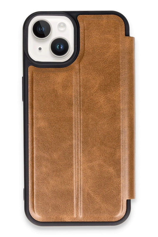 iPhone 14 Flip Cover Kılıf - Taba