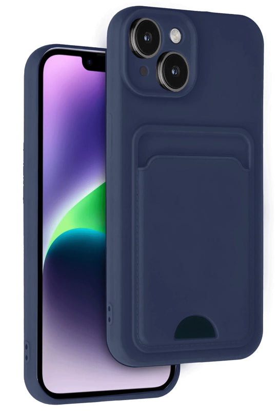 iPhone 14 Kelvin Kartvizitli Silikon Kılıf - Lacivert