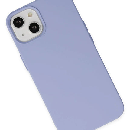 iPhone 14 Nano içi Kadife Silikon Kılıf - Lila 3