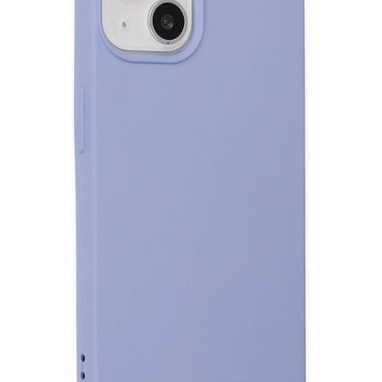 iPhone 14 Nano içi Kadife Silikon Kılıf - Lila 2
