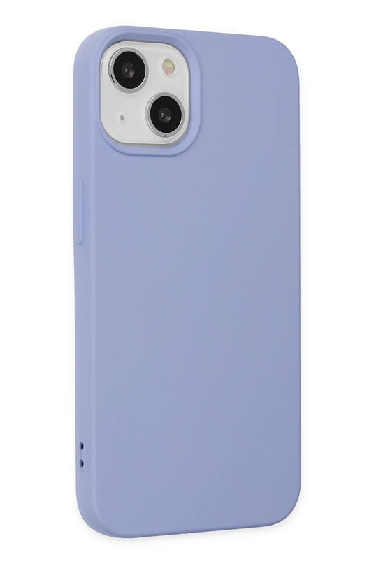 iPhone 14 Nano içi Kadife Silikon Kılıf - Lila 2