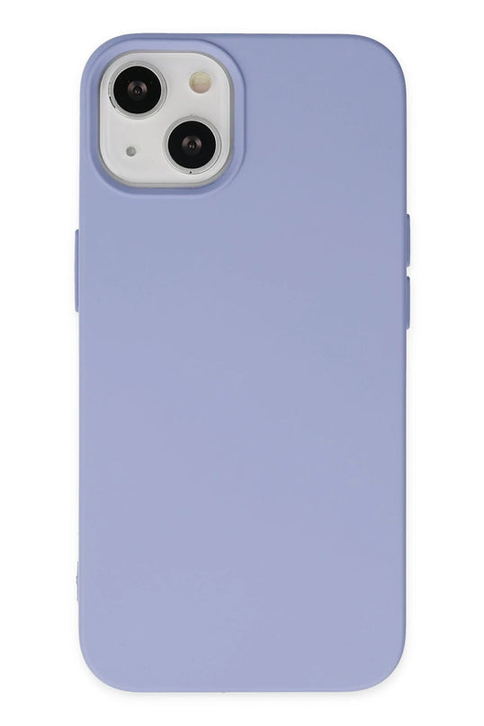 iPhone 14 Nano içi Kadife Silikon Kılıf - Lila