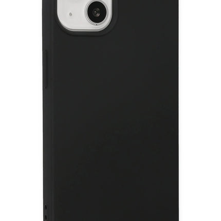 iPhone 14 Nano içi Kadife Silikon Kılıf - Siyah 2
