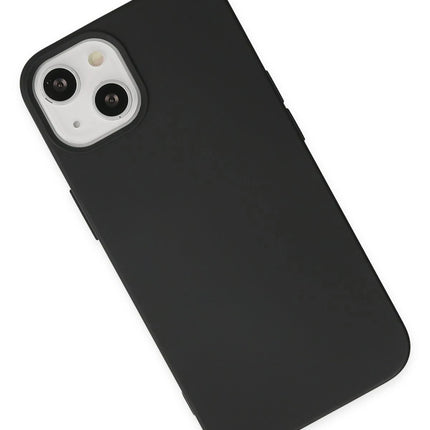 iPhone 14 Nano içi Kadife Silikon Kılıf - Siyah 3