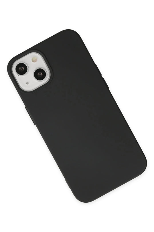 iPhone 14 Nano içi Kadife Silikon Kılıf - Siyah 3