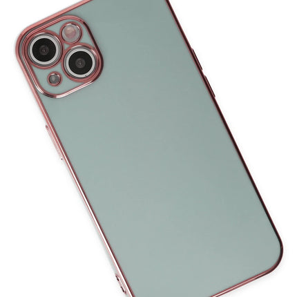 iPhone 14 Volet Silikon Kılıf - Açık Yeşil 3