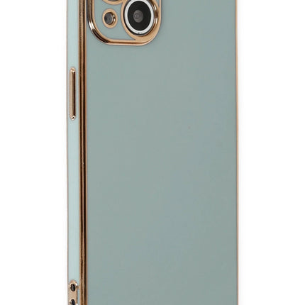 iPhone 14 Volet Silikon Kılıf - Açık Yeşil