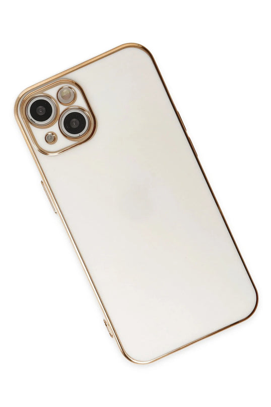 iPhone 14 Volet Silikon Kılıf - Beyaz 3