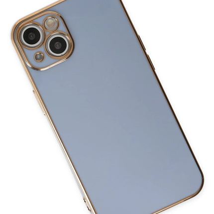 iPhone 14 Volet Silikon Kılıf - Mavi 3