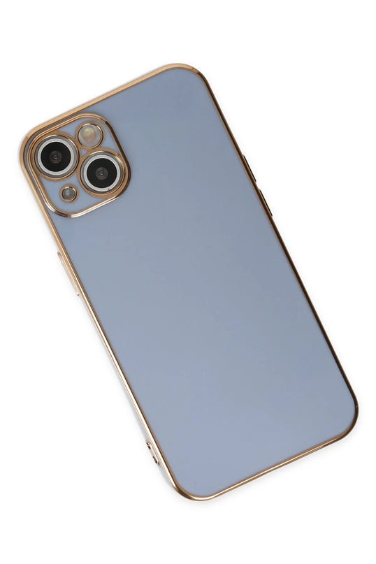 iPhone 14 Volet Silikon Kılıf - Mavi 3