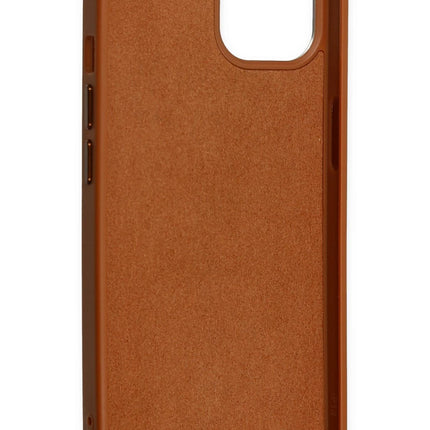 iPhone 14 Plus Asya Deri Silikon Kılıf - Kahverengi 4