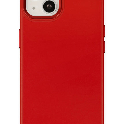 iPhone 14 Plus Asya Deri Silikon Kılıf - Kırmızı