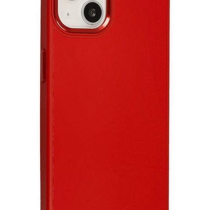 iPhone 14 Plus Asya Deri Silikon Kılıf - Kırmızı 2