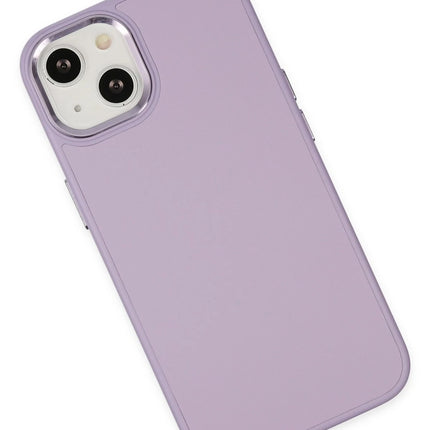 iPhone 14 Plus Asya Deri Silikon Kılıf - Lila 3