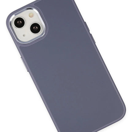 iPhone 14 Plus Asya Deri Silikon Kılıf - Mor 3