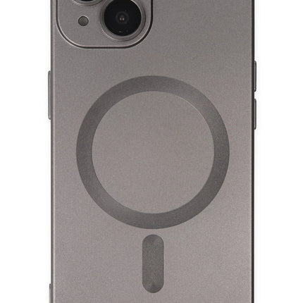 iPhone 14 Plus Moshi Lens Magneticsafe Silikon Kılıf - Füme