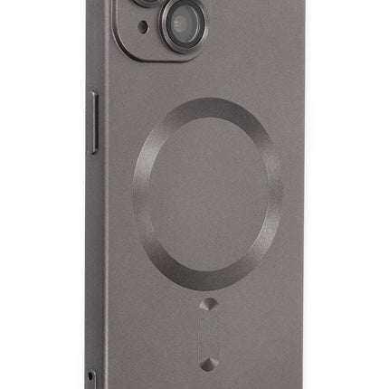 iPhone 14 Plus Moshi Lens Magneticsafe Silikon Kılıf - Füme 2