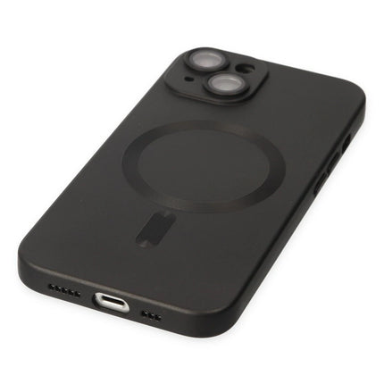 iPhone 14 Plus Moshi Lens Magneticsafe Silikon Kılıf - Siyah 4