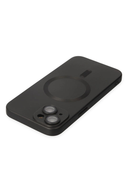 iPhone 14 Plus Moshi Lens Magneticsafe Silikon Kılıf - Siyah 5