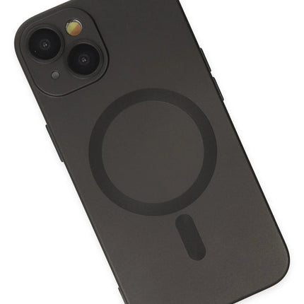 iPhone 14 Plus Moshi Lens Magneticsafe Silikon Kılıf - Siyah 3