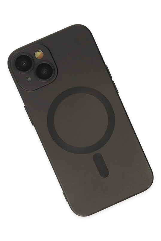 iPhone 14 Plus Moshi Lens Magneticsafe Silikon Kılıf - Siyah 3
