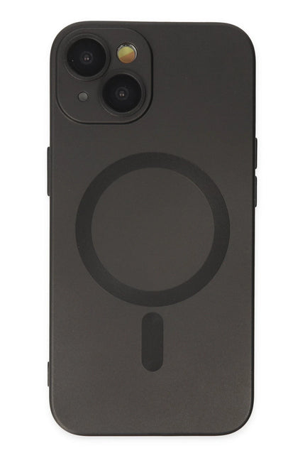 iPhone 14 Plus Moshi Lens Magneticsafe Silikon Kılıf - Siyah
