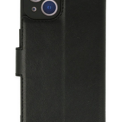 iPhone 14 Plus Trend S Plus Kapaklı Kılıf - Siyah