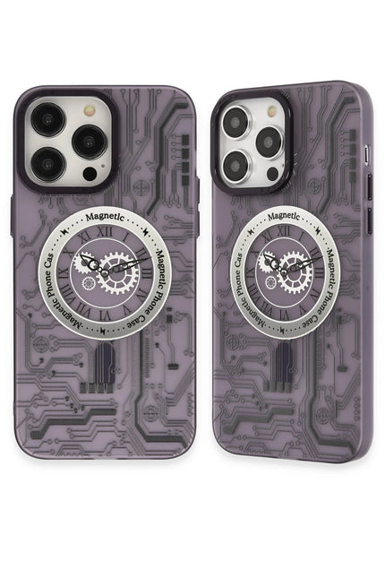 iPhone 14 Pro Apollo Magneticsafe Desenli Kapak Kılıf - Desen 14