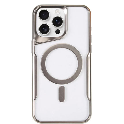 iPhone 14 Pro Boyi Magsafe Silikon Kapak Kılıf - Gümüş