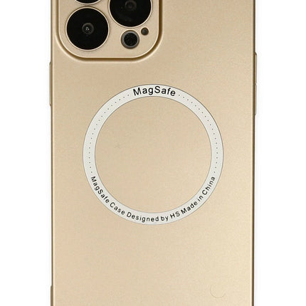 iPhone 14 Pro Jack Magneticsafe Lens Silikon Kılıf - Gold