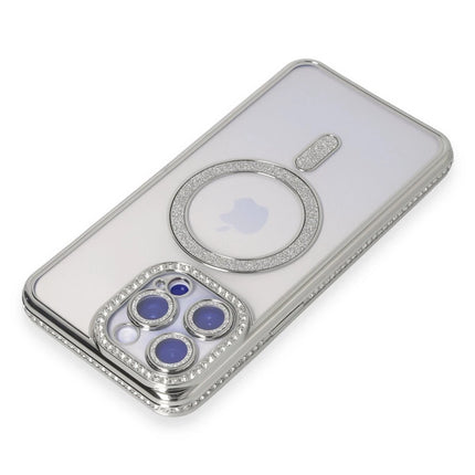 iPhone 14 Pro Joke Simli Magneticsafe Kılıf - Gümüş 2