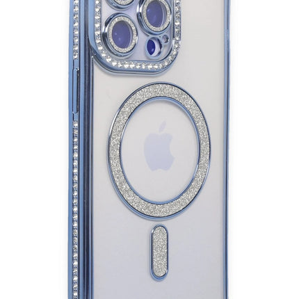 iPhone 14 Pro Joke Simli Magneticsafe Kılıf - Mavi