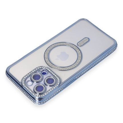 iPhone 14 Pro Joke Simli Magneticsafe Kılıf - Mavi 2