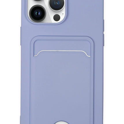 iPhone 14 Pro Kelvin Kartvizitli Silikon Kılıf - Lila