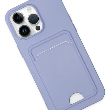 iPhone 14 Pro Kelvin Kartvizitli Silikon Kılıf - Lila 2