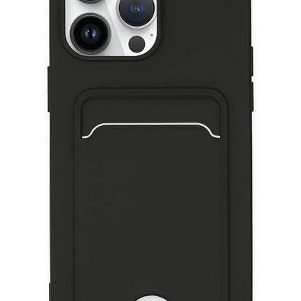 iPhone 14 Pro Kelvin Kartvizitli Silikon Kılıf - Siyah